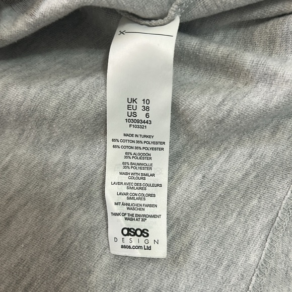 ASOS Gray Weekend Collective Tee - Short Sleeve size 6 crewneck T-shirt - Picture 6 of 6